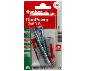 Tassello universale DuoPower Ø 12 mm 2 pz