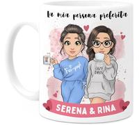 Tassenliebling® - Tazza Amica Personalizzata con Frase - Regali per Amiche Speciali - Regalo per la Migliore Amica - Regalo di Amicizia - BFF - Ceramica 330ml