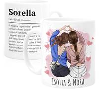 Tassenliebling® Tazza Sorella Personalizzata per Sorella Minore o Maggiore - Regalo Sorella - Regali per la Migliore Sorella - Sorellina - Ceramica 330ml