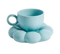 Tasses À Café Et À Thé - Ensemble De Tasses À Motif Floral En Céramique 14,5x14,5x10,8 Cm | Tas À Café En Céramique Élégantes Avec Soucoupes Et Théière, Ensemble De Boissons Au Thé Aux Fleurs De To