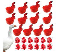 Tasses de pour l'eau - Kit d'abreuvoir automatique de 5pcs pour volaille,Mangeoire à eau pour adaptée aux poussins, canards, dindes et lapins.