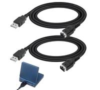 TASSFROO 2 cavi di ricarica per DS, 1,2 m, cavo di alimentazione USB, adattatore G b a SP L, cavo di ricarica USB, compatibile con N d s Gb a SP, ricarica rapida