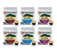 Tassimo Caffè Jacobs Café Selezione Crema - Jacobs Caffè Crema Mild/Classico/Intenso Capsule di Caffè - 6 Confezioni (96 Porzioni)