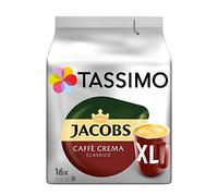 Tassimo Jacobs Caffè Crema Classica XL, Capsule di Caffè - 5 Confezioni (80 Porzioni)