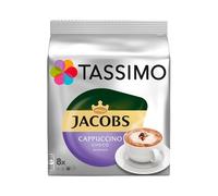 Tassimo Jacobs Cappuccino Choco, Caffè, Caffellatte, Cacao, Gusto Cioccolata, Capsula, 8 T-Discs