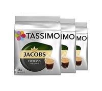 TASSIMO JACOBS "ESPRESSO", confezione da 3, 48 capsule)