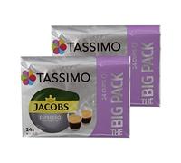 Tassimo Jacobs Espresso Ristretto, Big Pack, caffè, capsule, gemahlener caffè tostato, 48 T-Discs