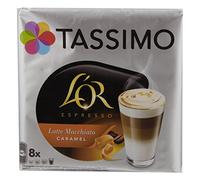 Tassimo L or Espresso Latte Macchiato Caramel, caffè, Capsule di Latte, caffè, 8 porzioni