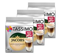 Tassimo Latte Macchiato Vanilla, Caffè, Vaniglia Latte, caffè capsule di caffè gemahlener caffè tostato, 48 T-Discs/24 porzioni