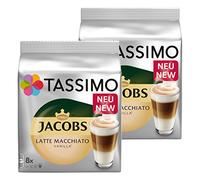 Tassimo Latte Macchiato Vanilla, Caffè, Vaniglia Latte, caffè capsule di caffè gemahlener caffè tostato, 32 T-Discs/16 porzioni