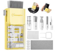 Tassmpitor Kit per la pulizia dello schermo del computer portatile, tutto in 1, strumento di pulizia elettronica per MacBook, iPad, iPhone Pro, cellulare, spazzola per tablet, computer, monitor PC,