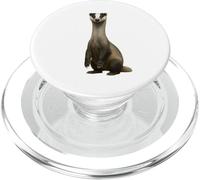 Tasso a collo lungo divertente fauna selvatica arte animale per gli amanti della natura PopSockets PopGrip per MagSafe