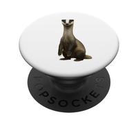 Tasso a collo lungo divertente fauna selvatica arte animale per gli amanti della natura PopSockets PopGrip Adesivo