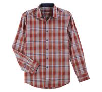 Tasso Elba Uomo Plaid Ls Camicia Coi Bottoni, Rosso, Piccolo
