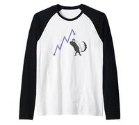 Tasso nel crollo del Mercato azionario Maglia con Maniche Raglan