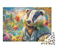 Tasso Puzzle 1000 Pezzi, Jigsaw Puzzle Per Adulti E Ragazzi Dai 14 Anni in Su, Giochi Stimolanti Per Tutta La Famiglia 38x26cm/1000pcs