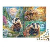 Tasso Puzzle 1000 Pezzi, Jigsaw Puzzle Per Adulti E Ragazzi Dai 14 Anni in Su, Giochi Stimolanti Per Tutta La Famiglia 52x38cm/1000pcs