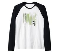 Tasso sfacciato nella Foresta crepuscolare Illustrazione Maglia con Maniche Raglan