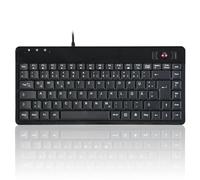 ITS Perixx PERIBOARD-505H PLUS, Tastiera TEDESCA, USB, Trackball & USB Hubm, ne