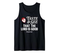 Taste And See That Lord is Good Psalm 34:8 Christian Verse Canotta