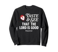 Taste And See That Lord is Good Psalm 34:8 Christian Verse Felpa