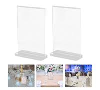 Taste di visualizzazione della scheda tabella 2pcs supporti verticali stand di