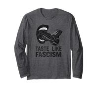 Taste Like Fascism Grunge Protest Design con Boot Bite Maglia a Manica