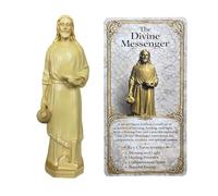 Tastetreasure Statua di San Giuseppe per la casa di vendita, statuetta di San Giuseppe da 12,7 cm con biglietto di preghiera in vendita per la casa, regalo basato sulla fede per i proprietari di case