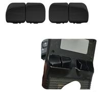 Tasti a spalla migliorati per R36S con microinterruttori silenziosi e antiscivolo, durevoli per gaming PLA per parti di ricambio per un gioco preciso (bianco) (nero)