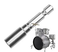 Tasti a tamburo - Tuner per chiavi a tamburo portatile in metallo per pianoforte | Percussion Instruments argento, questo accessorio hardware per Snare Jazz Travel Home Donna Uomo