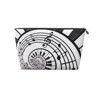 Tasti del pianoforte astratti dell'acquerello, Borsa da toilette Borsa per trucco Borsa per cosmetici Borsa da toilette da viaggio portatile