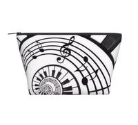 Tasti del pianoforte astratti dell'acquerello, Borsa da toilette Borsa per trucco Borsa per cosmetici Borsa da toilette da viaggio portatile