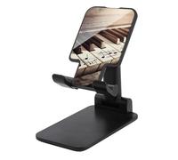 Tasti di pianoforte regolabili con note musicali Supporto per telefono cellulare per scrivania Supporto per telefono portatile Supporto universale per telefoni vivavoce per aereo, essenziale da