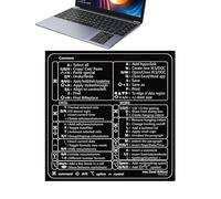 Tasti di scelta rapida, parole in PVC, e guida di riferimento rapida, adesivi per tasti di scelta rapida da tastiera per laptop, adesivi per tasti di scelta rapida per desktop e laptop