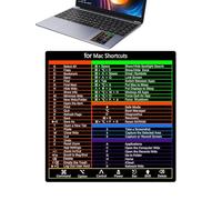 Tasti di scelta rapida, parole in PVC, e guida di riferimento rapida, adesivi per tasti di scelta rapida da tastiera per laptop, adesivi per tasti di scelta rapida per desktop e laptop