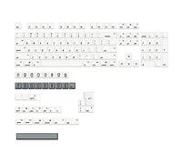 Tasti elettronici di gioco 142 tasti spessi PBT XDA profilo DYE-SUB tastiera meccanica per interruttore MX, tasti Pbt, tastiera bianca inglese