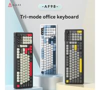 Tasti multimediale con tastiera RGB wireless tri-modale/cablata AF98 Batteria da 4000 mAh Copritasti ABS Multi-sistema disponibile Tea Shaft