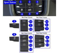 Tasti per pulsanti del volume, della temperatura e della ventola di raffreddamento della console anteriore