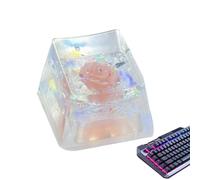 Tasti per tastiera in resina sintetica con tasto posteriore - Tasti creativi | Resina Camellia Sa Prof Tasti Keycap, ricambio fai da te lucido grazie al cappuccio traslucido R4 per Tas meccaniche