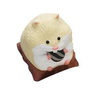 Tasti unici in resina per criceto con design di superfici ergonomiche lisce e vibranti, tappi per opere d'arte per tastiere doganali, tasti meccanici doganali