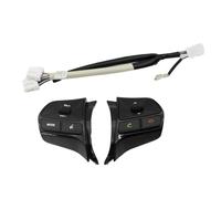 Tasti Volante Auto Compatibile Con Kia Per K2 Per Rio 2011 2012 2013 2014 Interruttore Sul Volante Modalità Volume Interruttori Del Telefono Nessun Riscaldamento(Piano black)