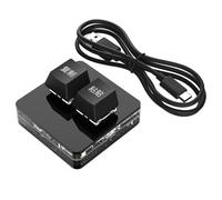 Tastiera a 2 tasti | Mini tastiera USB con tasti copia e incolla | Tastiere meccaniche per PC da gioco, tastiera mini USB retroilluminata RGB universale per scuola e casa