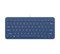 Tastiera a 78 tasti con copritasti rotondi Accessori pulsante mute cablata tramite USB per notebook universale