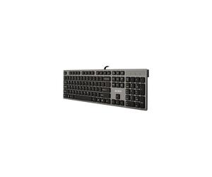 Tastiera - A4-Tech - KV-300H - Slim - 2 porte USB - Filo - Grigio