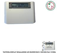 Tastiera Addizionale Per Centrale di Allarme LysaGSM Avvisi Display 3 Led Buzzer