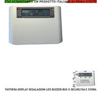 Tastiera Aggiuntiva Per Centrale di Allarme Lysa GSM Avvisi Display 3 Led Buzzer