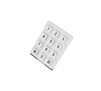 Tastiera AK-207-N-WWB: plastica Il. przyc: 12 assenza di plastica 200 mΩ 1N A...