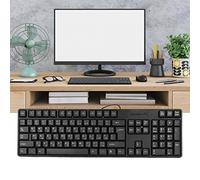 Tastiera araba del gioco sustvita, design cablato con 104 chiavi, materiale per il numero di ABS per laptop e uso del desktop, nero
