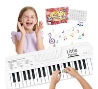 Tastiera Bianca per Pianoforte per Bambini, 37 Tasti Strumento Portatile per Ragazze Ragazzi di età 2 3 4 5, Musica Giocattoli Educativi Suono, Regali di Natale Compleanno