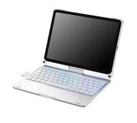 Tastiera Bluetooth per modelli di iPad con batteria da 500 mAh, materiale ABS, BT 5.1, 10 m, standby 180 giorni, include cavo di ricarica e manuale utente